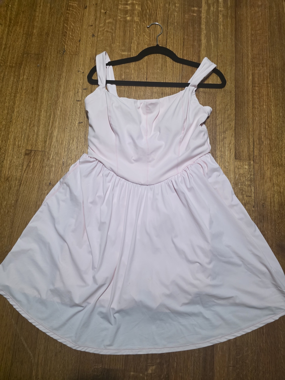 Pink Qick-Dry Sports Dress With Built In Shorts and Bra